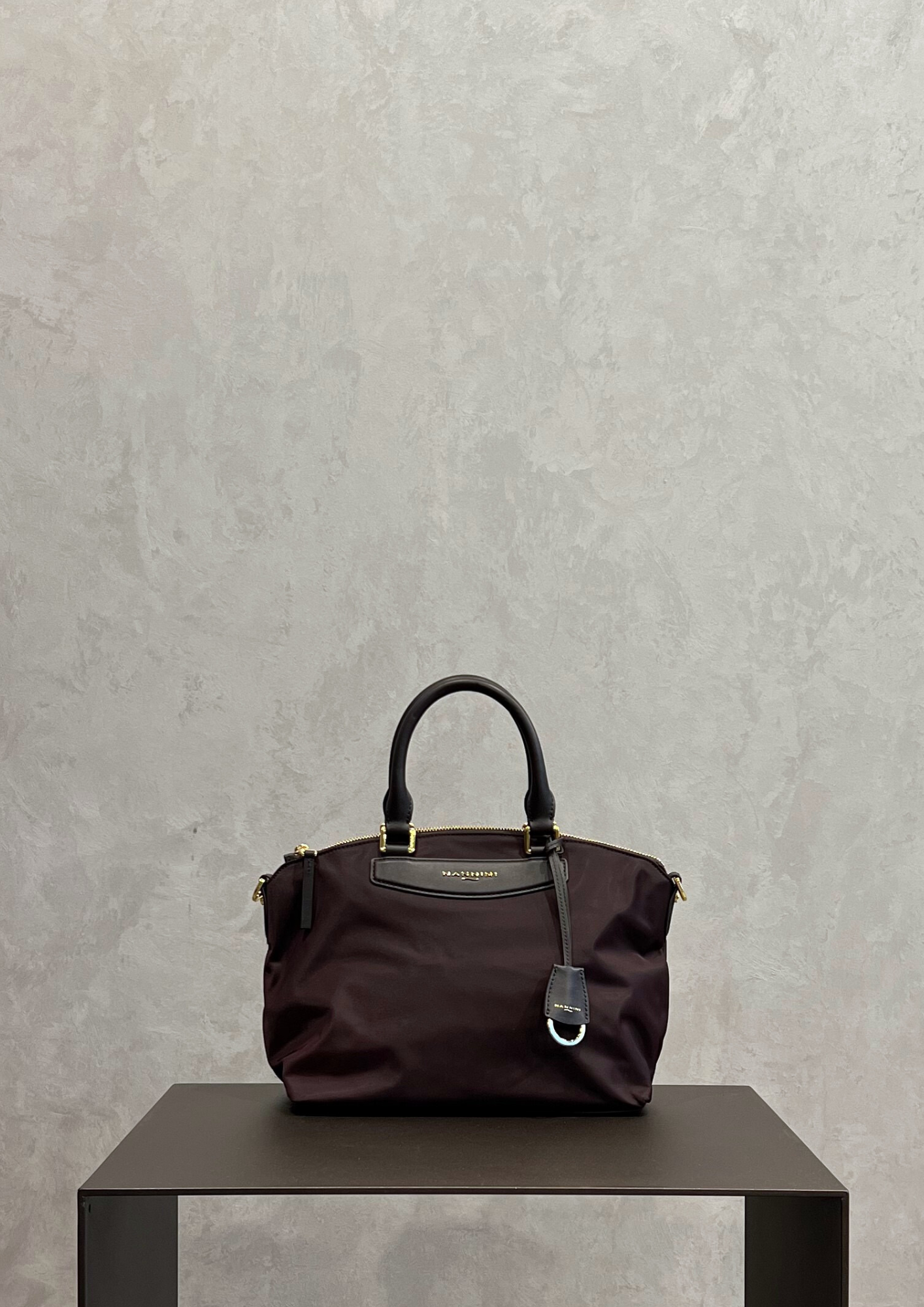 Borsa doctor-bag media Nannini Elsa in tessuto con tracolla