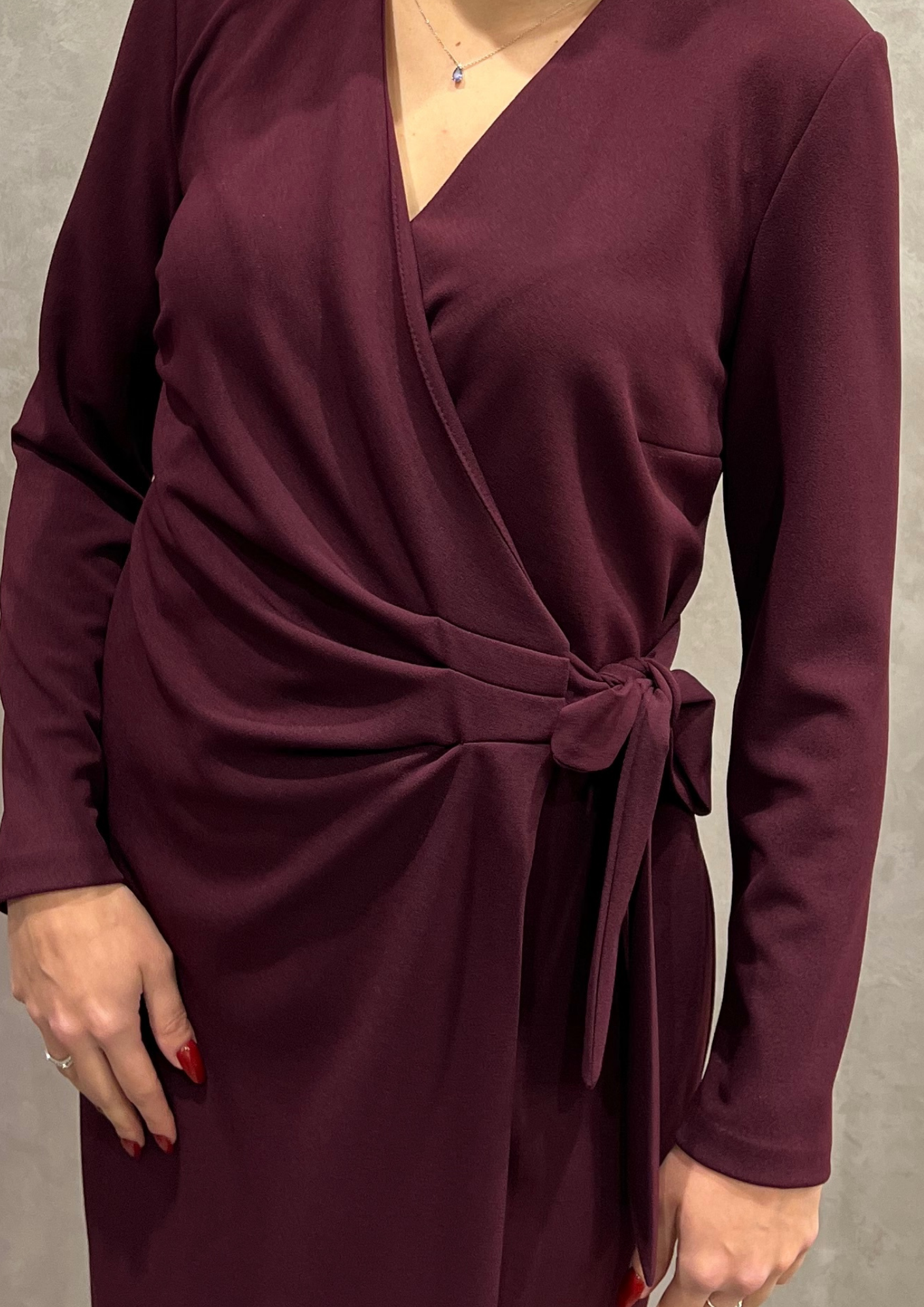 Abito fluido a portafoglio