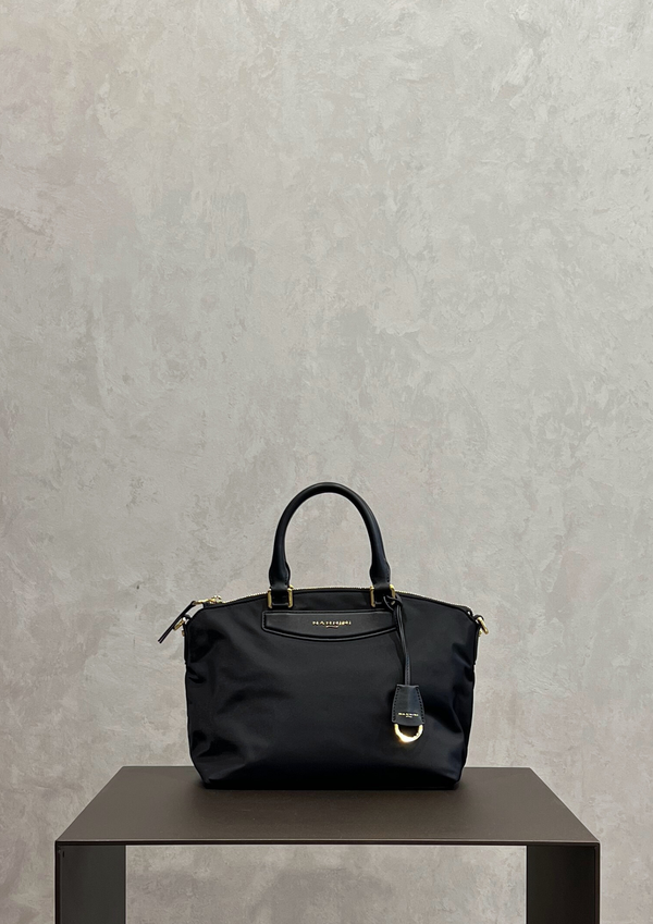 Borsa doctor-bag media Nannini Elsa in tessuto con tracolla