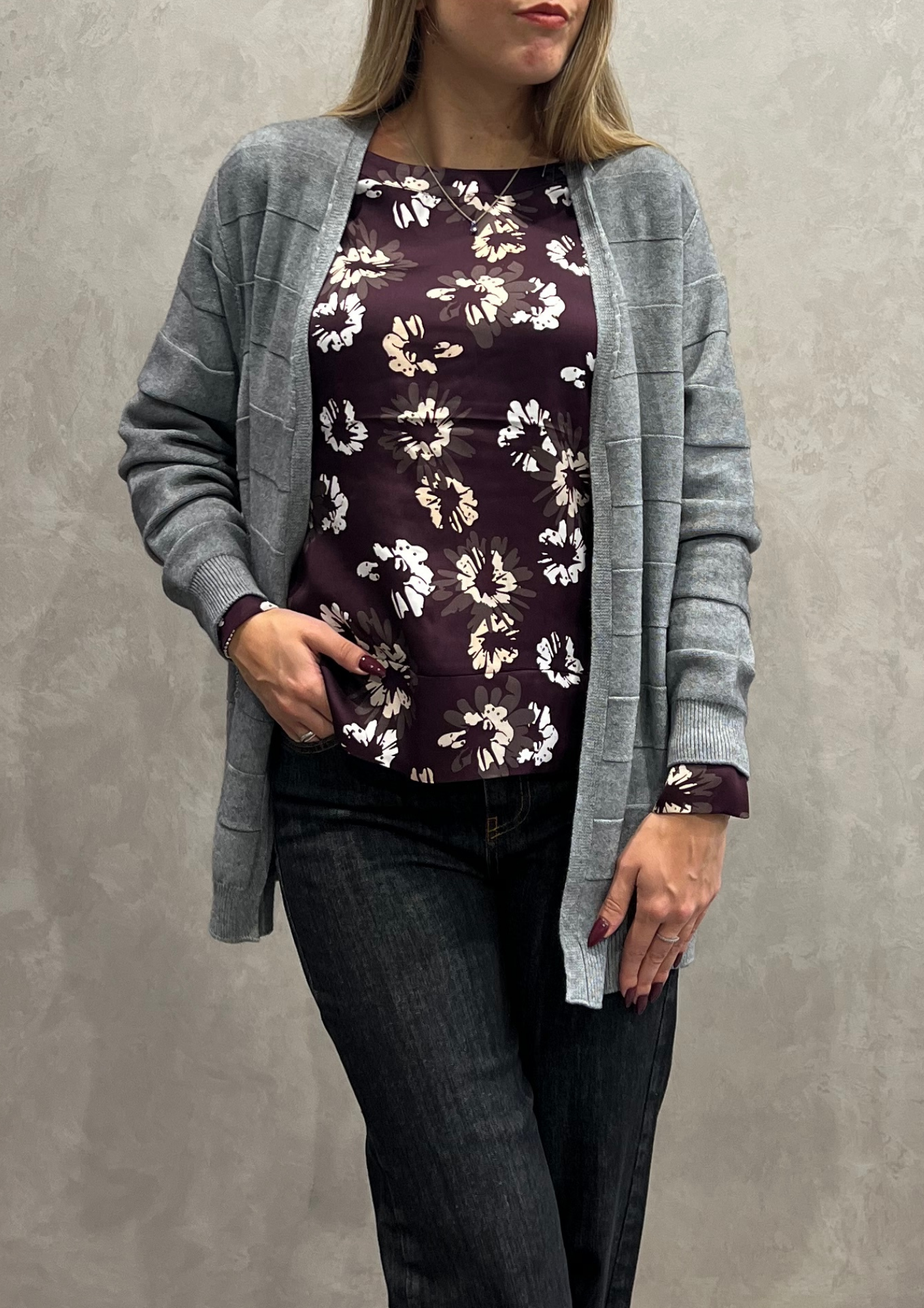 Cardigan over in Dolby aperto maxi coste