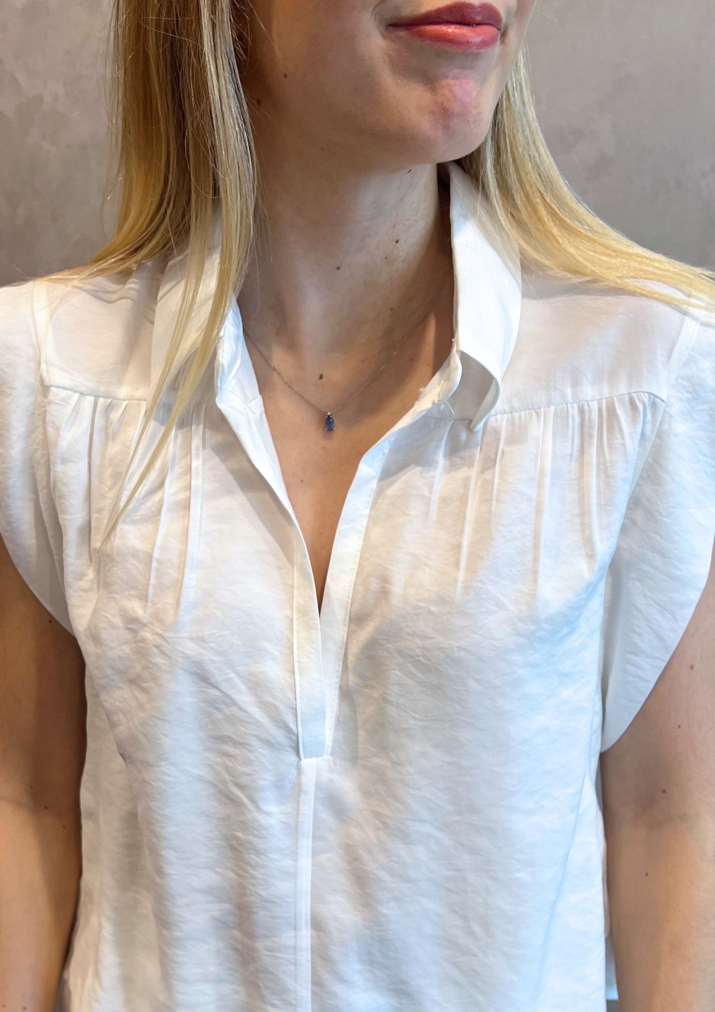 Blusa a scatolina in modal lucido