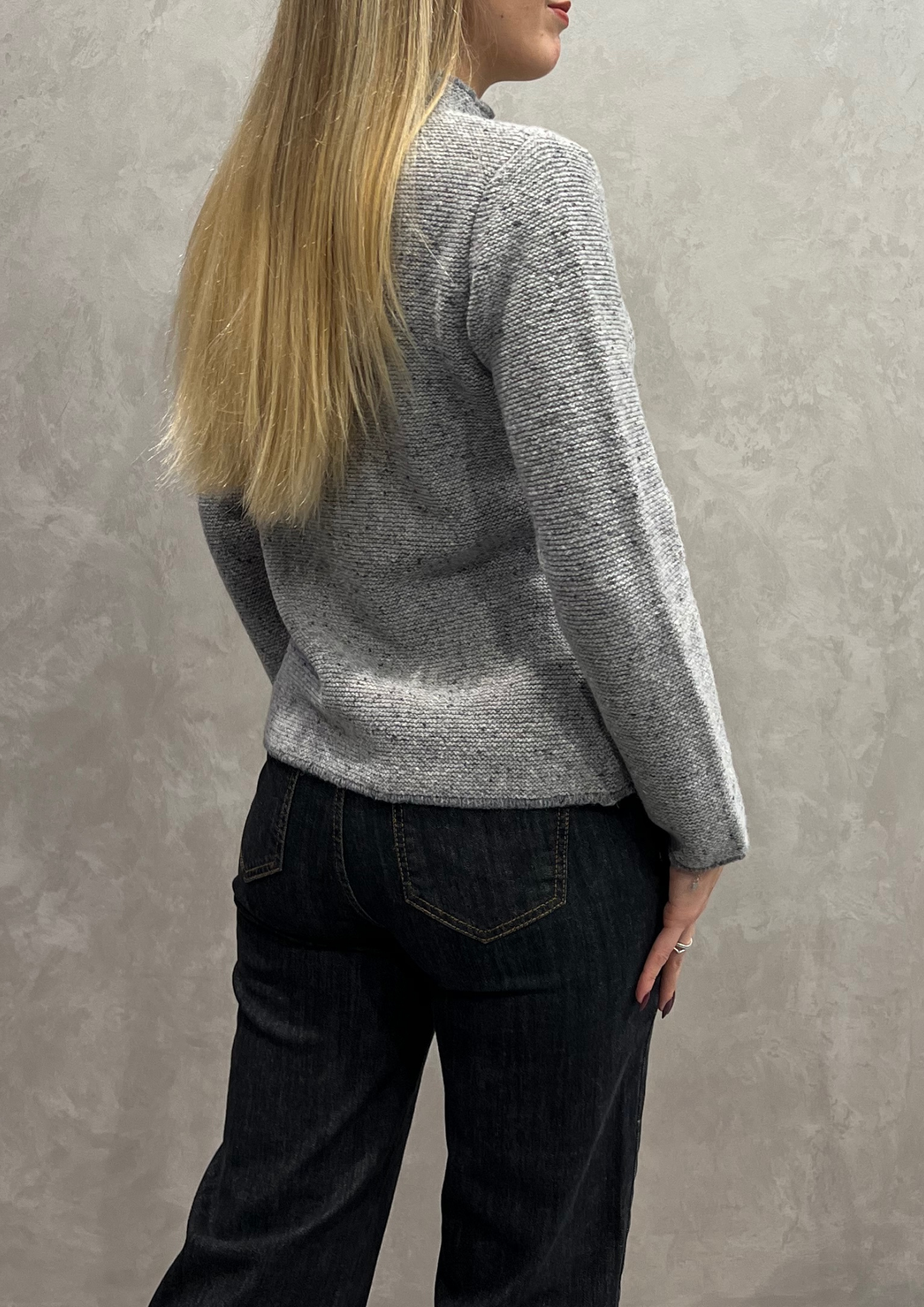 Giacchina coreana in lana pepe sale