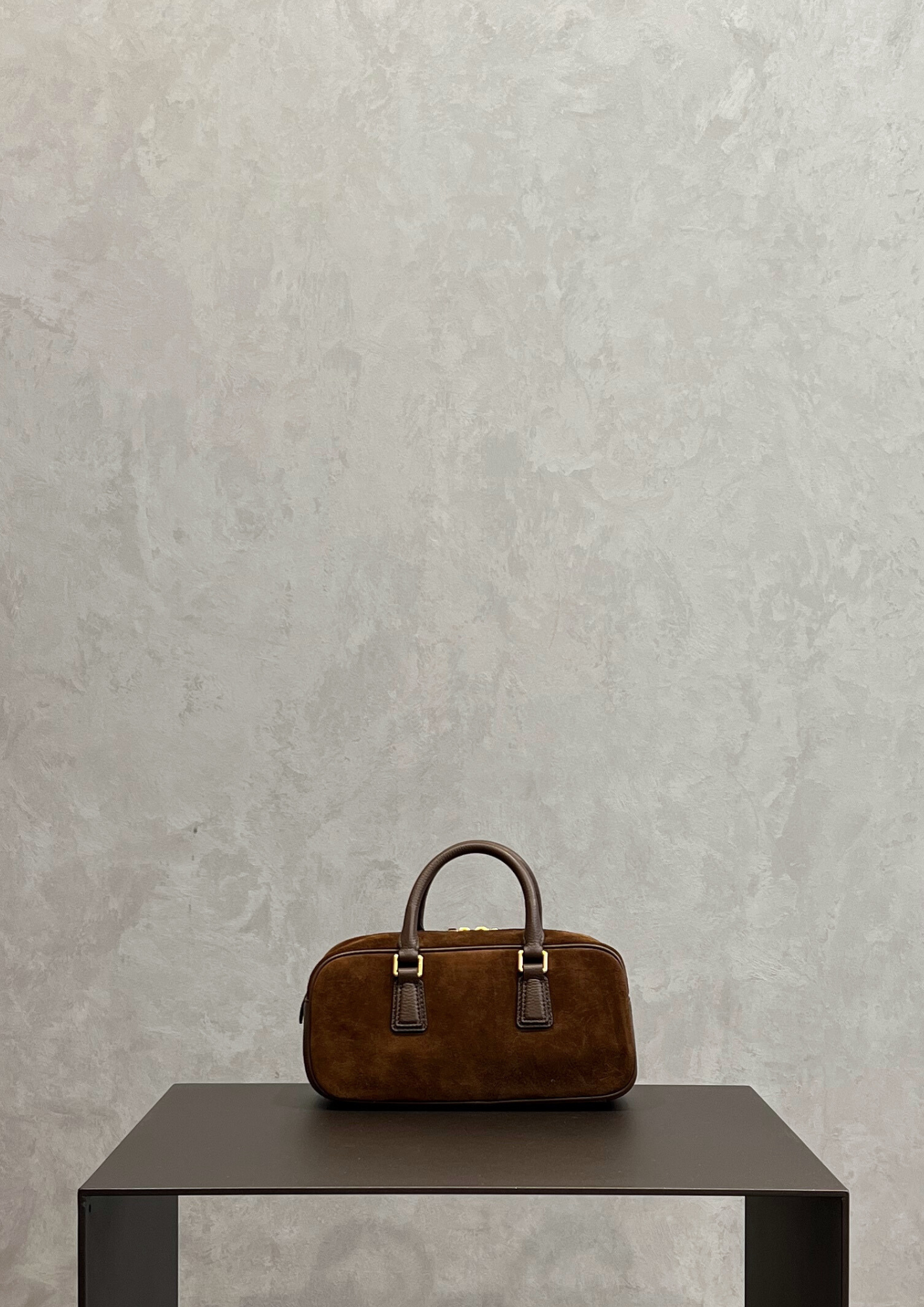 Borsa a mano Nannini Micol in suede con tracolla