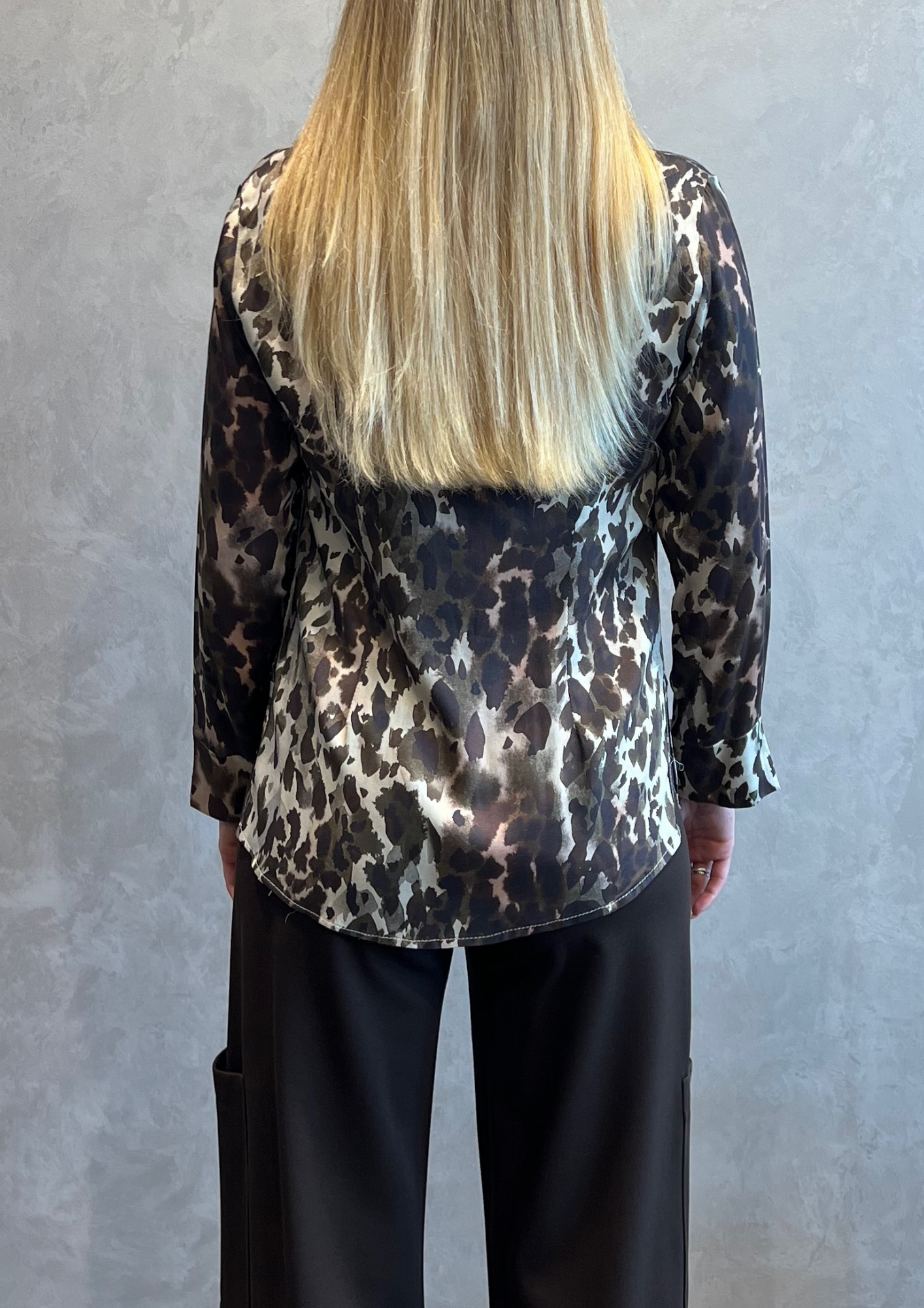 Camicia 100% viscosa stampa animalier