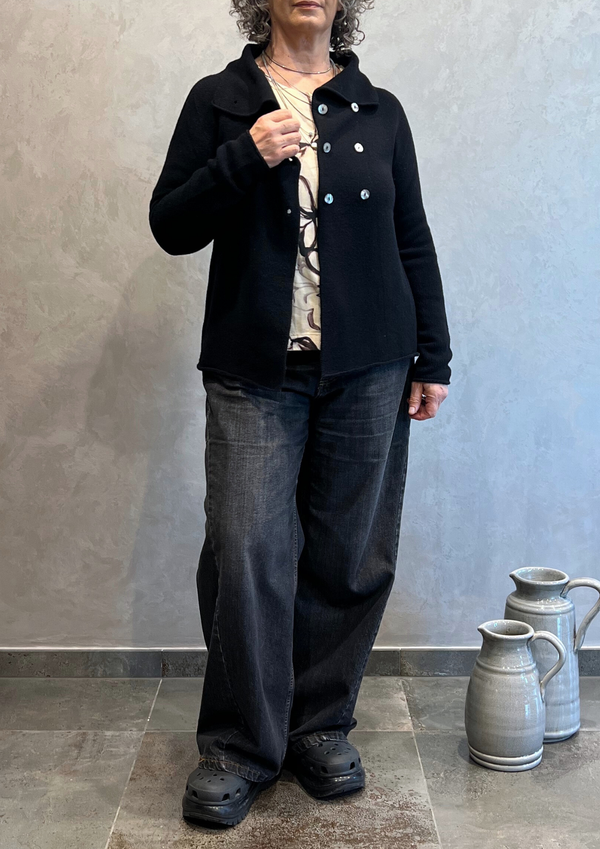 Giacchina doppiopetto in pura lana vergine