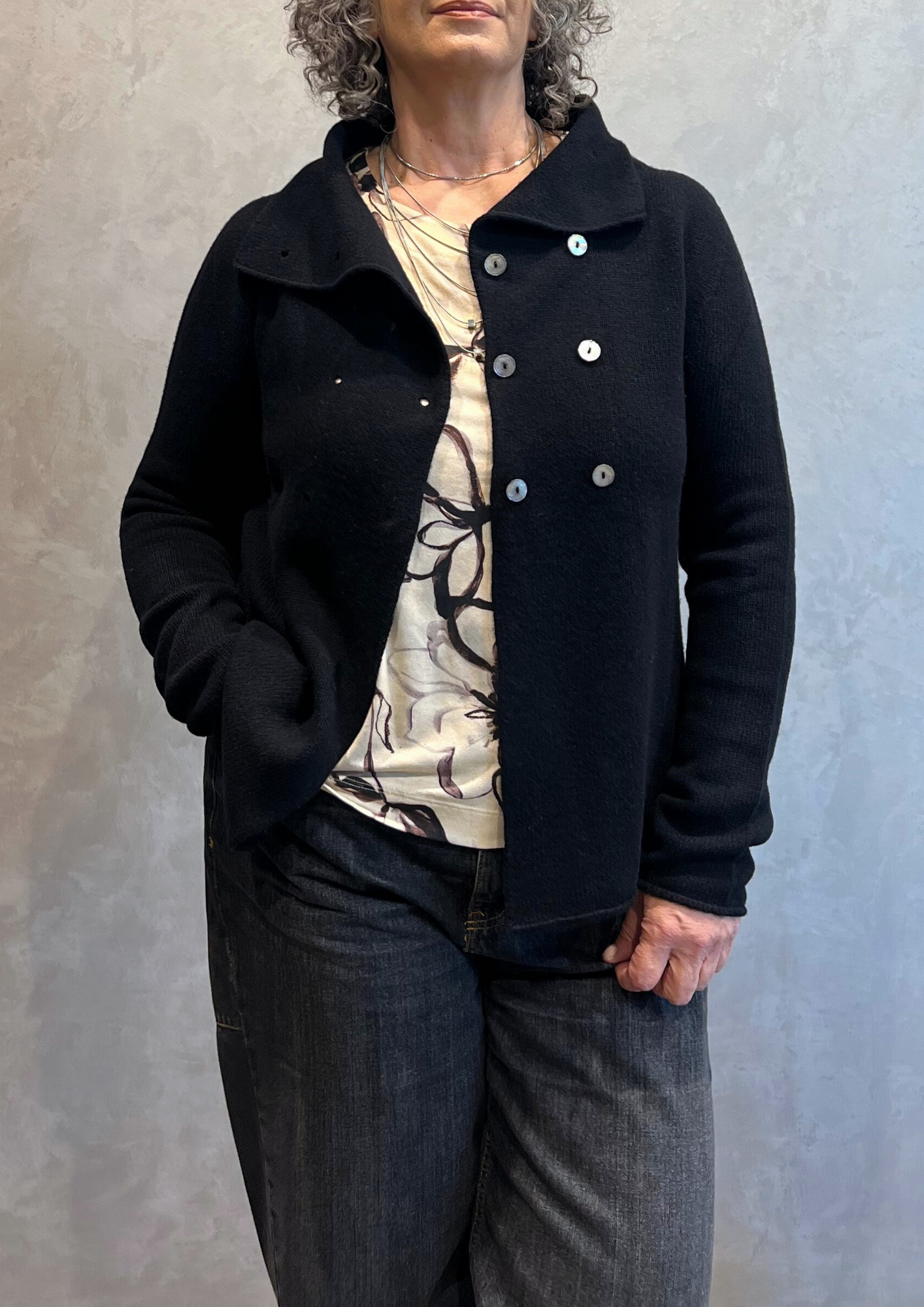 Giacchina doppiopetto in pura lana vergine