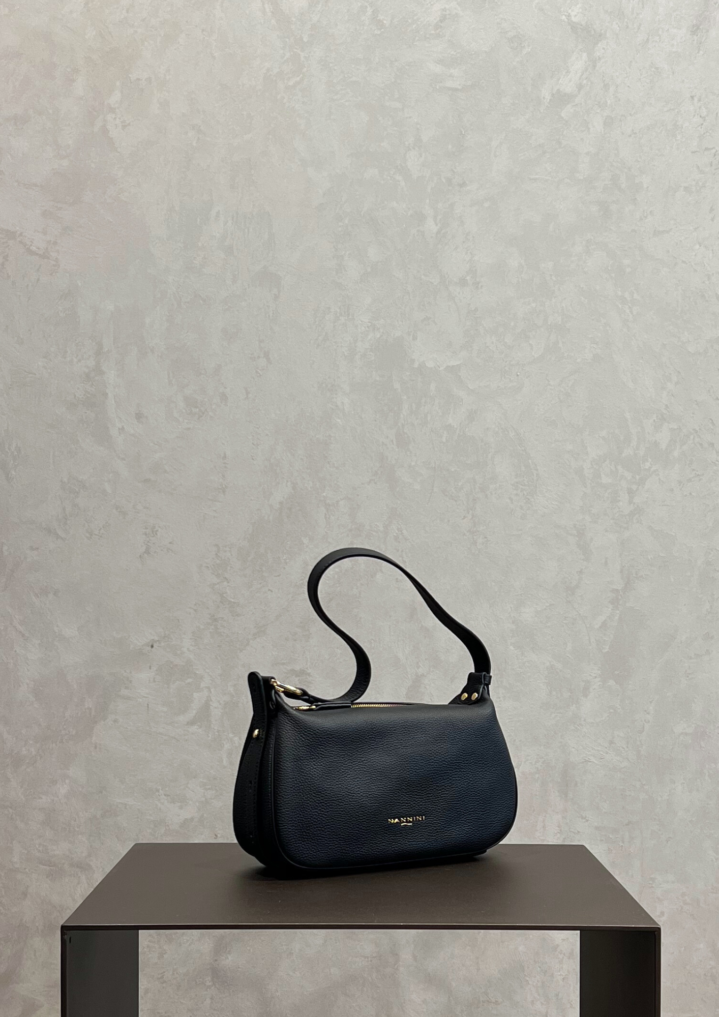 Borsa a spalla Nannini Keira in pelle manico allungabile