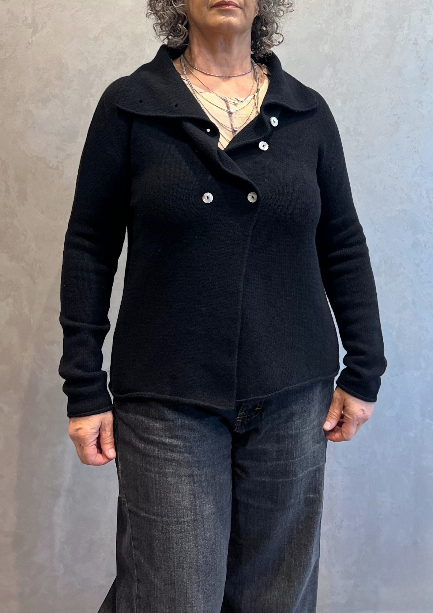 Giacchina doppiopetto in pura lana vergine