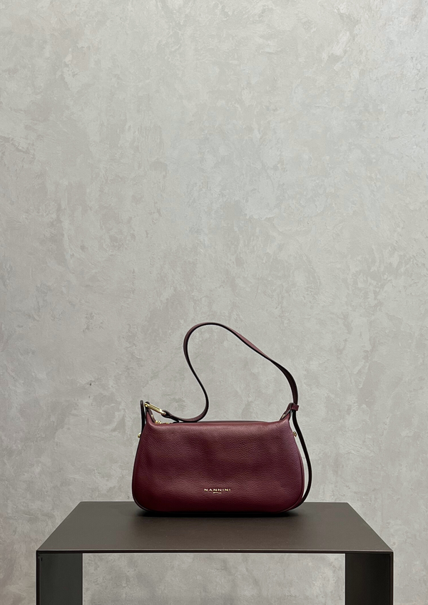 Borsa a spalla Nannini Keira in pelle manico allungabile