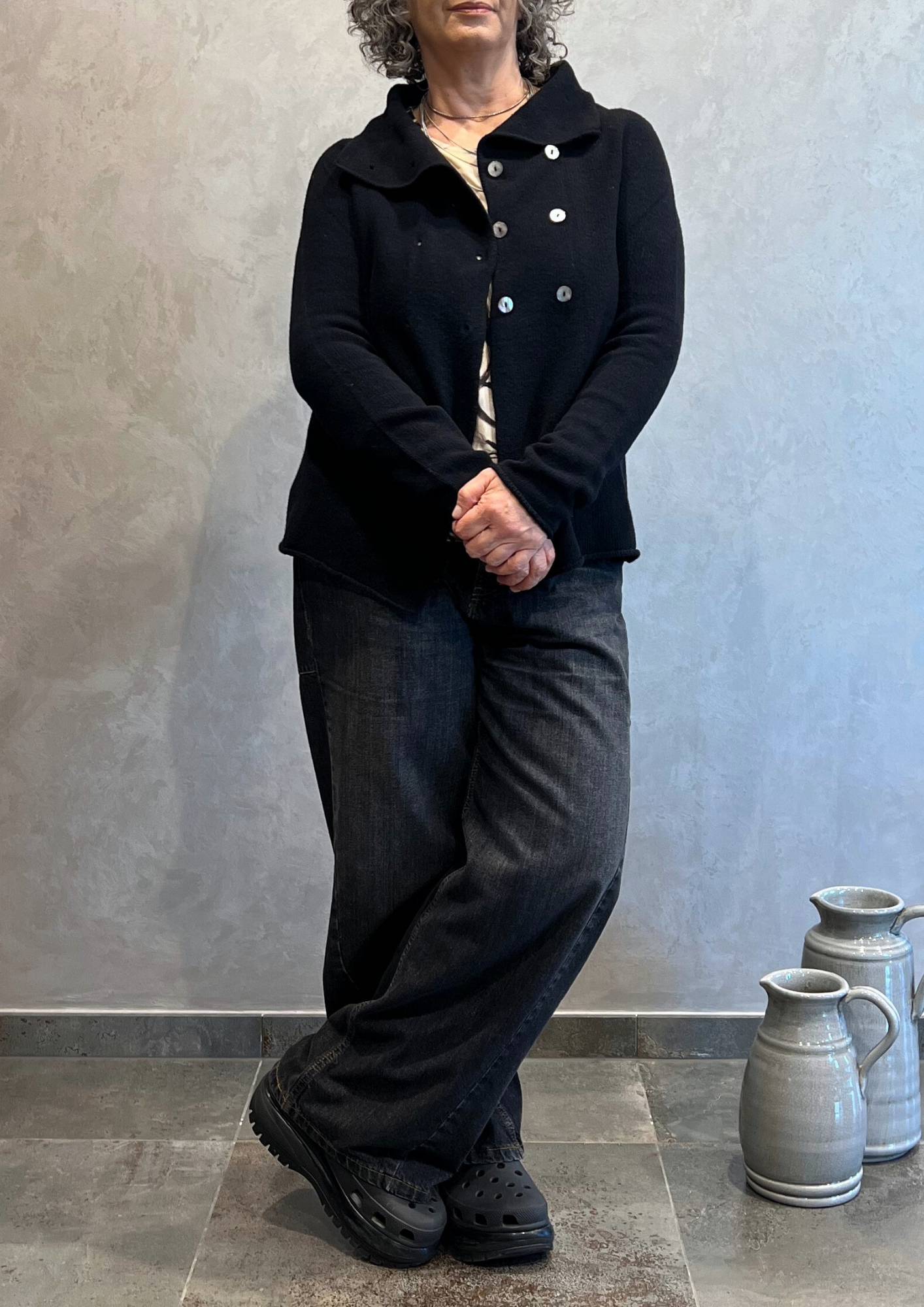 Giacchina doppiopetto in pura lana vergine