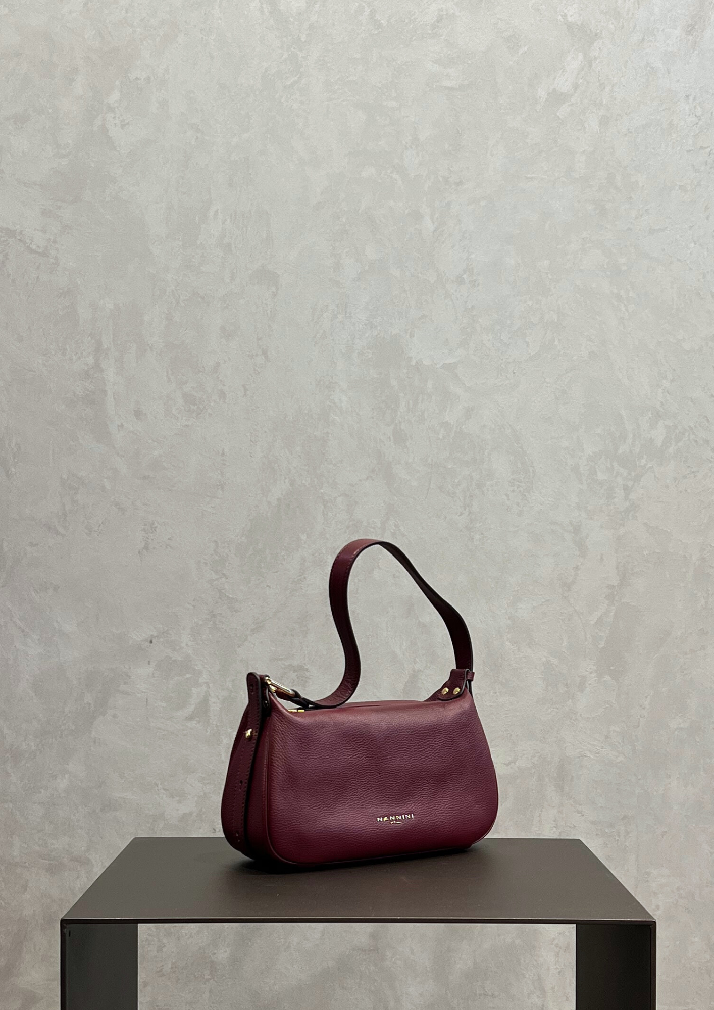 Borsa a spalla Nannini Keira in pelle manico allungabile
