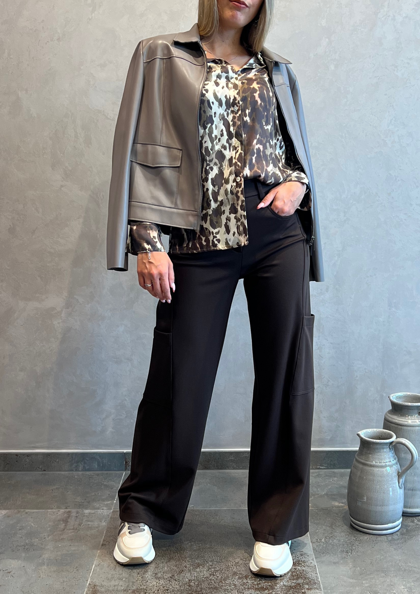 Camicia 100% viscosa stampa animalier
