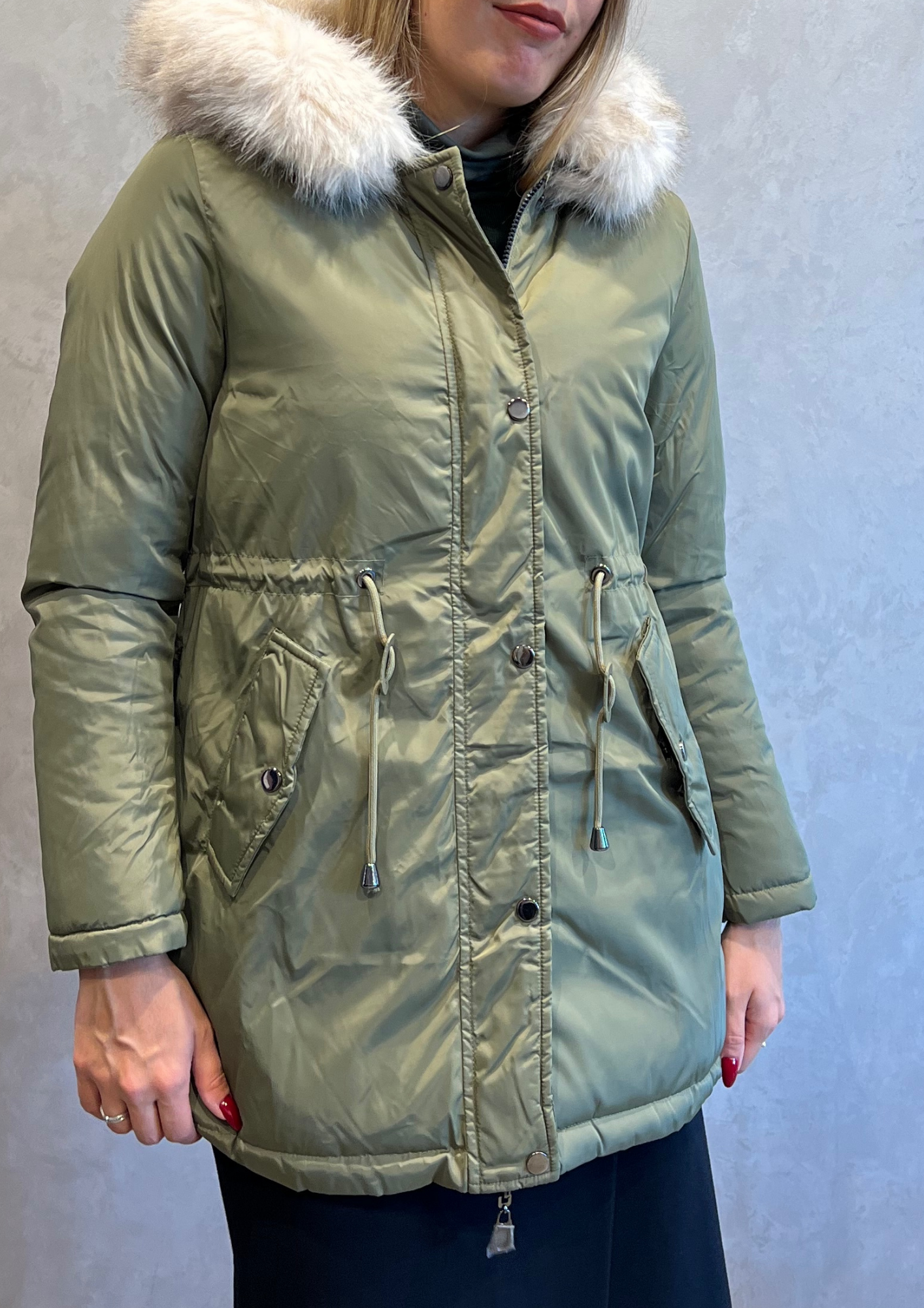 Parka imbottito reversibile double face
