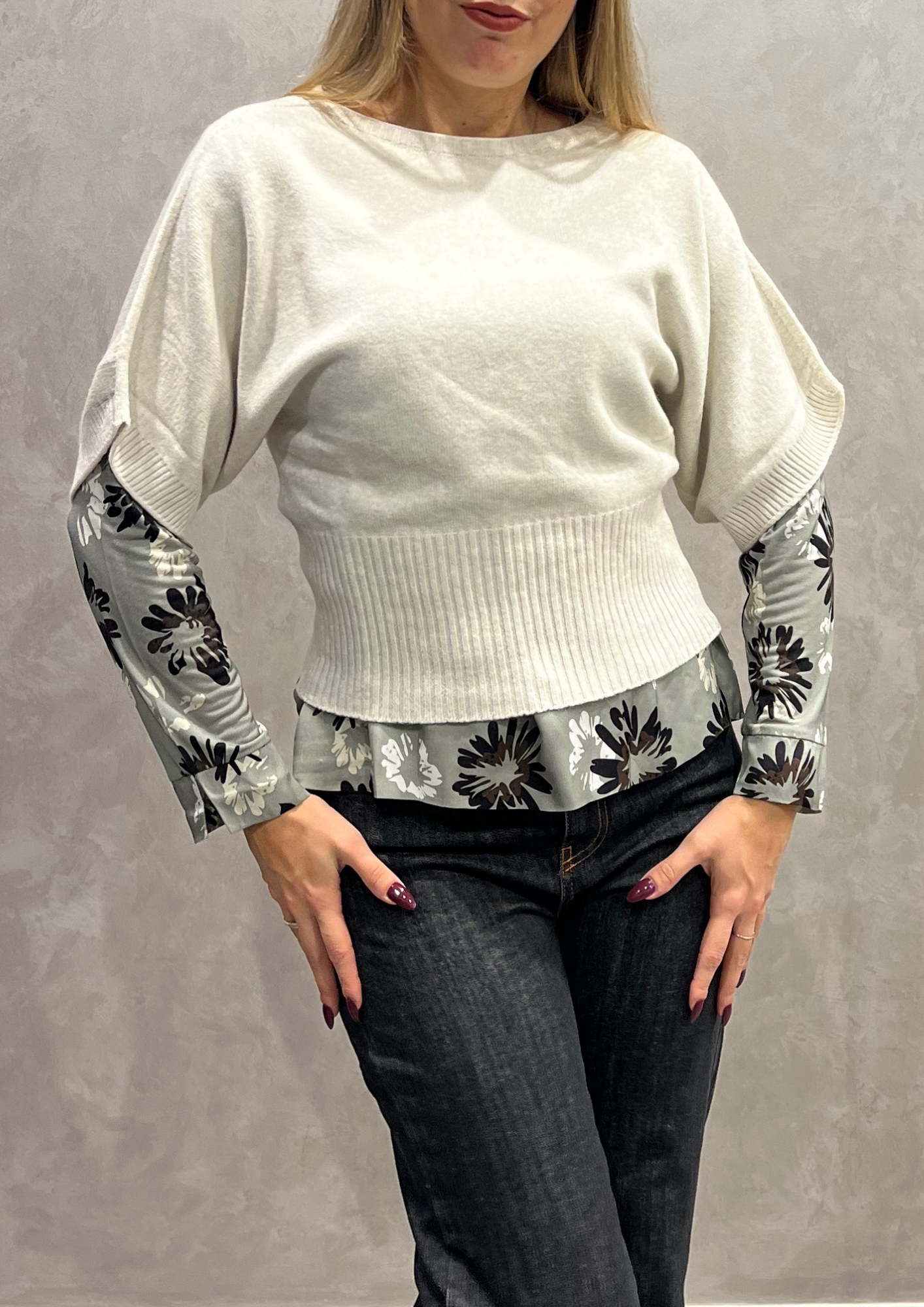 Maglia in Dolby pipistrello mezza manica