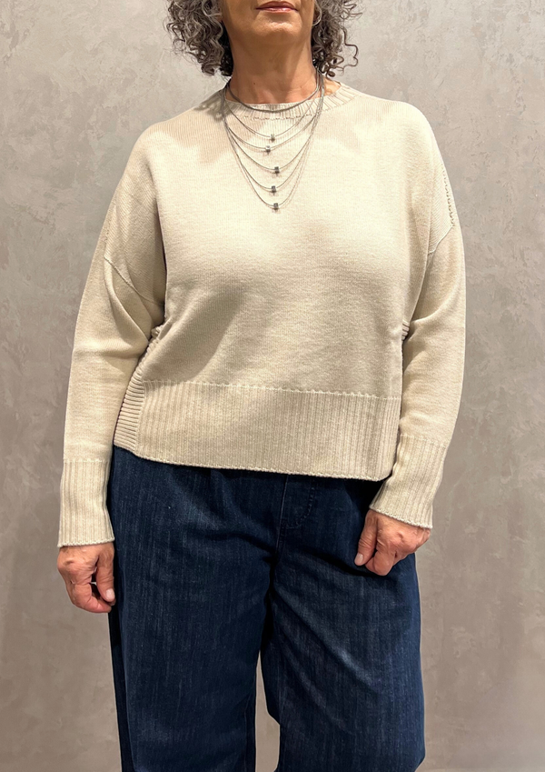 Maglia in pura lana vergine a scatola