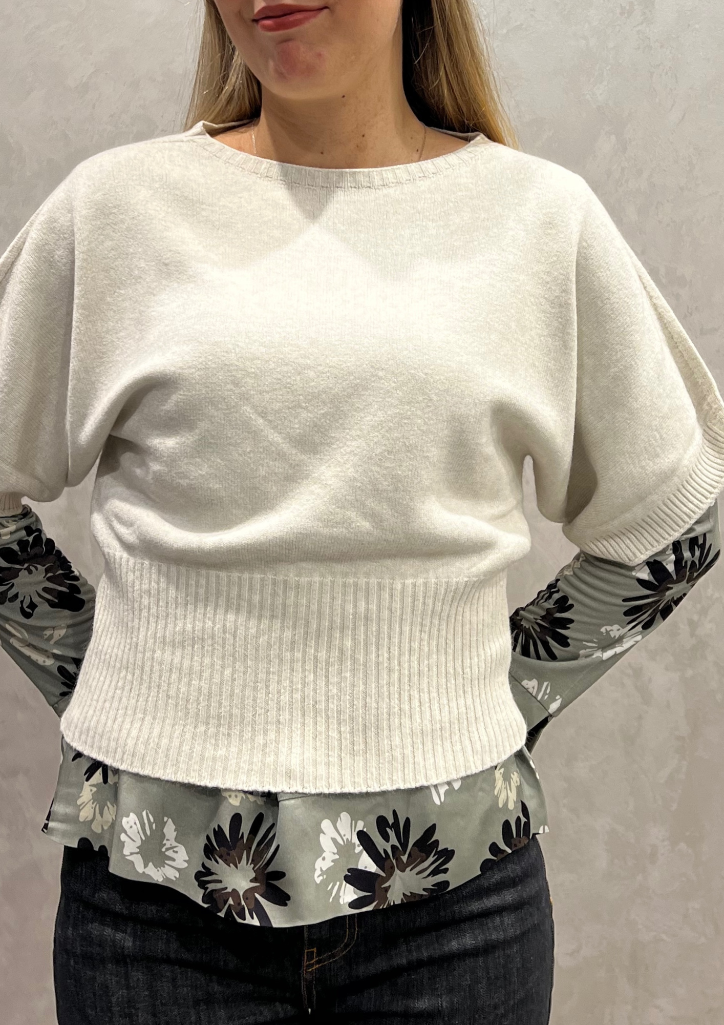 Maglia in Dolby pipistrello mezza manica