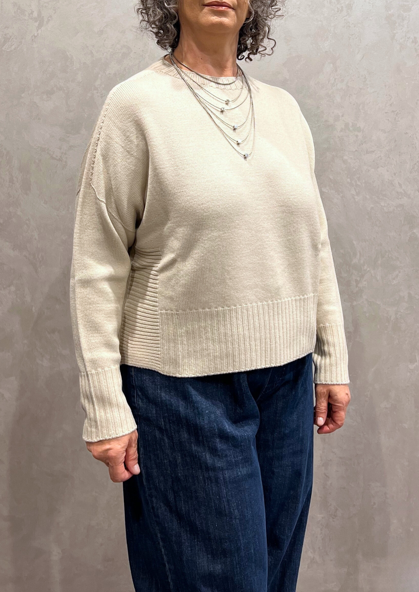 Maglia in pura lana vergine a scatola