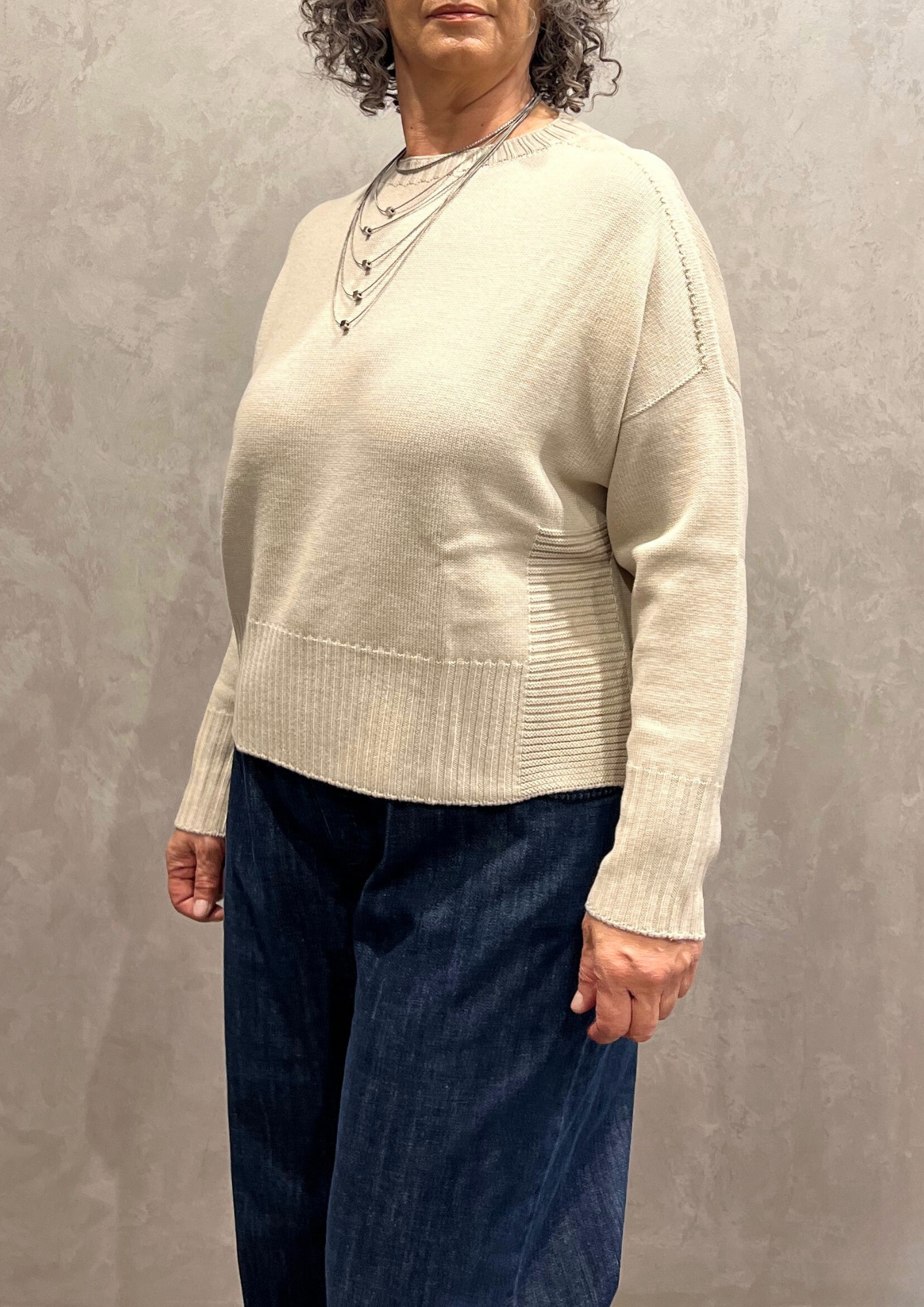 Maglia in pura lana vergine a scatola