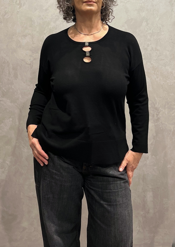 Maglia in viscosa felpata doppia goccia