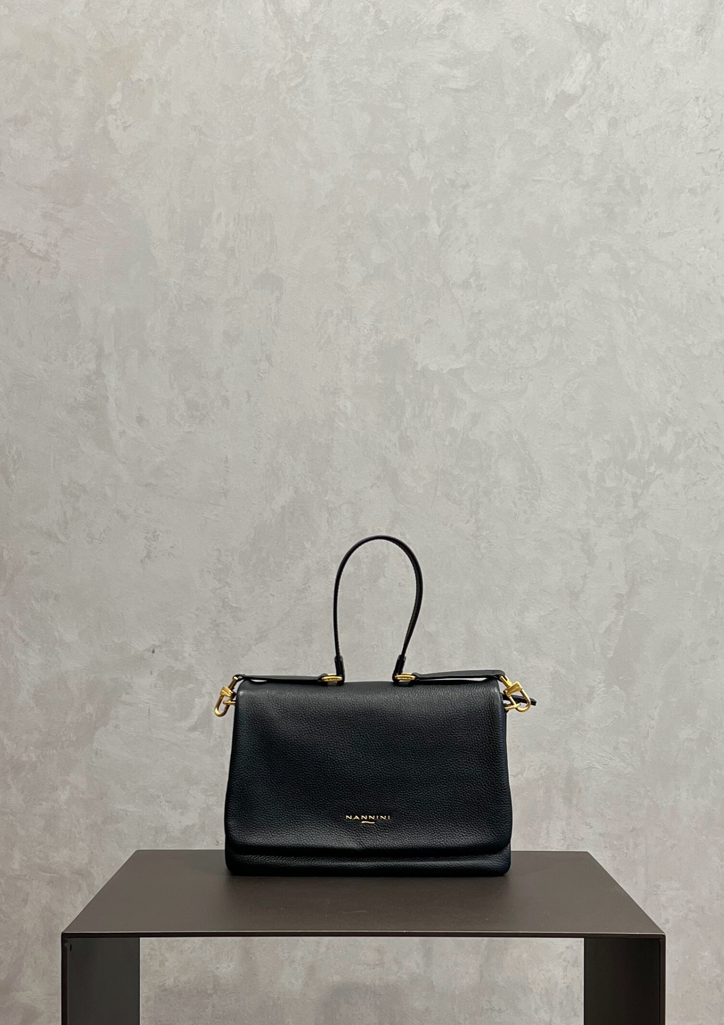 Borsa a spalla Nannini Bice in pelle con tracolla